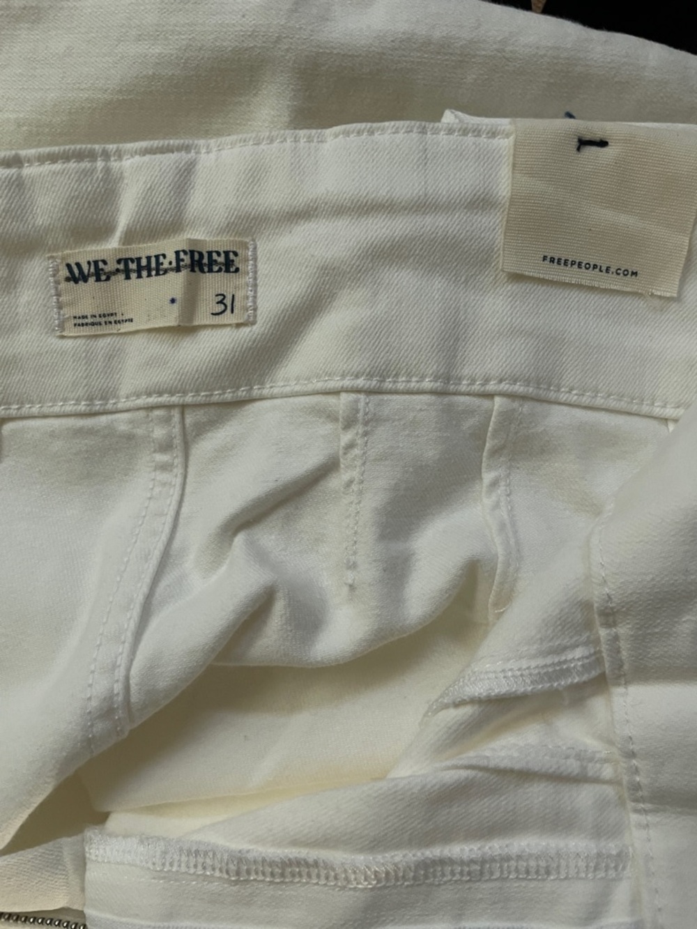 Free People We The Free Jayde Flare Jeans in White size 31 - Picture 9 of 9